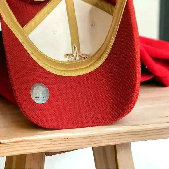 Cleveland Cavaliers Adidas Men's Velcro-Back Hat With Embroidered Logo on Front - Picture 2 of 4